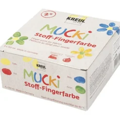 Stoff-Fingerfarben - 4 Stk. je 150 ml
