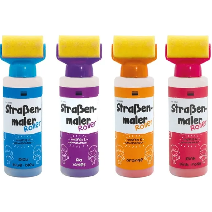 Straßenmaler Roller, 4er Set