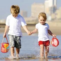 Strandset mit Tasche und Pop-Up-Eimer - 4 Teile