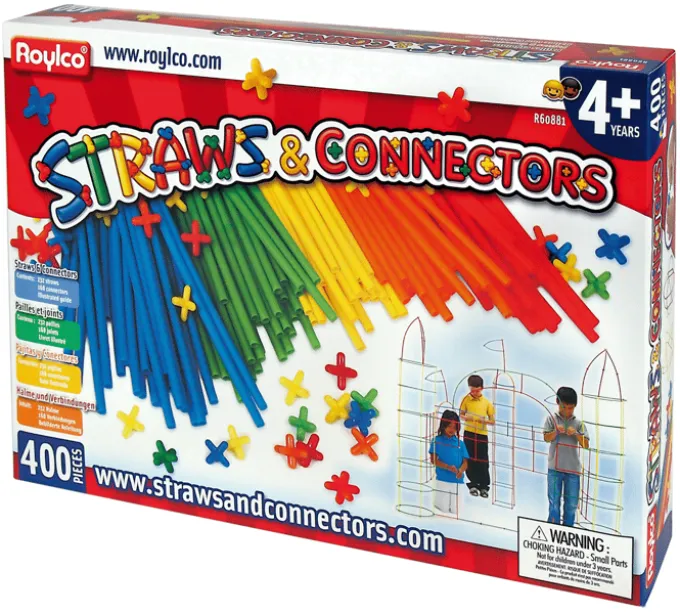 Straws & Connectors Bausatz, 400 Teile