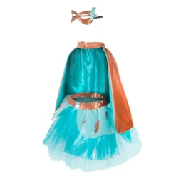 Superheldin, türkis - Gr. 4-6 Jahre
