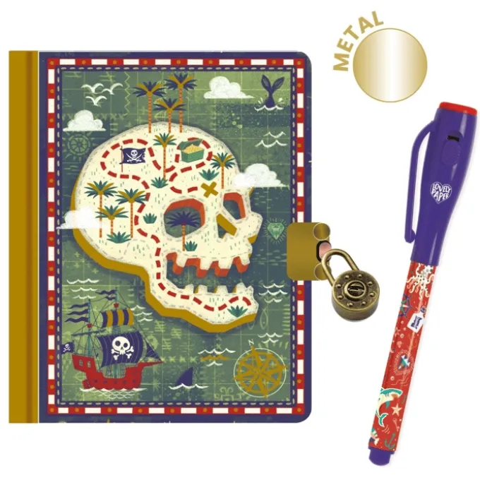 Tagebuch mit Schloss und magischem Stift – Steve