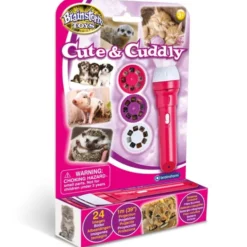 Taschenlampe mit Dias - kuschelige Tiere