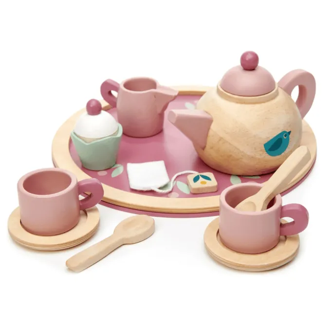 Teeservice mit Serviertablett