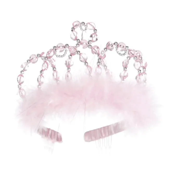 Tiara, pink & silber