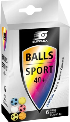 Tischtennisball Sport, 6 Stk. - Ø 4 cm