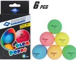 Tischtennisbälle Poly 40+ - Ø 4 cm, 6 Stk.