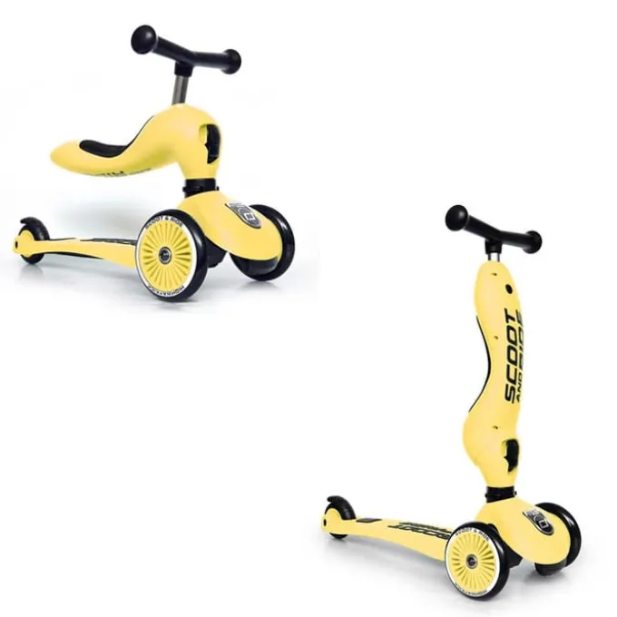 Tretroller/Laufradkombi - Highwaykick 1, Lemon