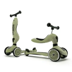 Tretroller/Laufradkombi - Highwaykick 1, Olive