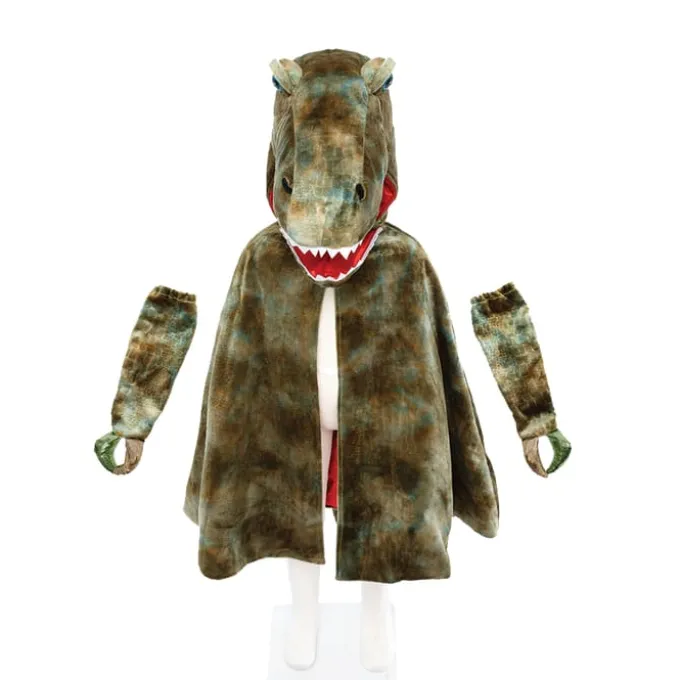 T-Rex - Umhang mit Klauen, grün - Gr. 4-6 J.