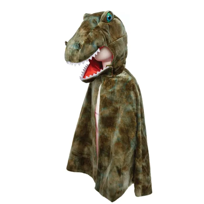 T-Rex - Umhang mit Klauen, grün - Gr. 4-6 J.