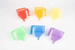 Trichter - farbig transparent, 6 Stk.
