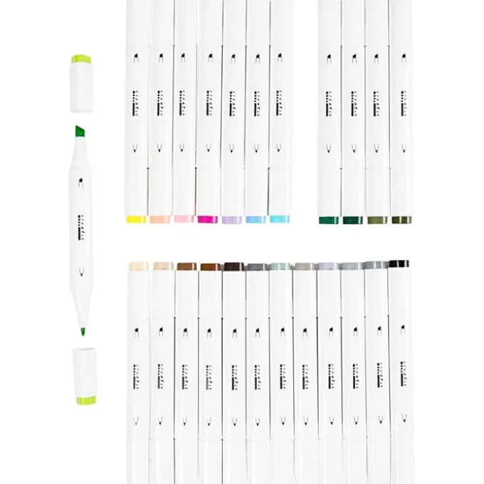 Twin Markers - Natur & Pastell, 24 Farben