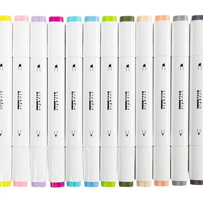 Twin Markers - Pastell, 48 Farben