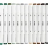 Twin Markers, 12 Stk. - Naturfarben