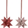 Weihnachtssterne flechten - Rot/Weiß