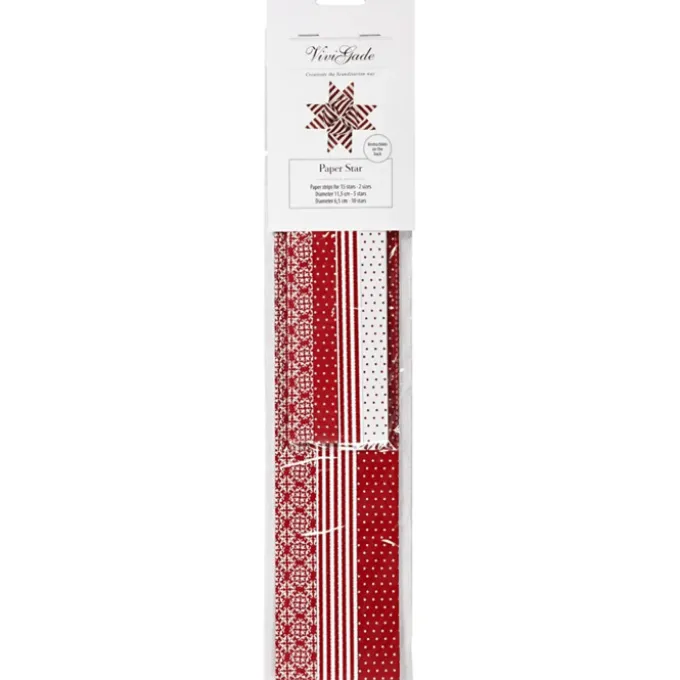 Weihnachtssterne flechten - Rot/Weiß