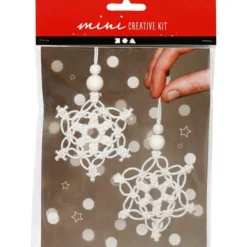 Weihnachtstütchen - Makramee Eiskristalle