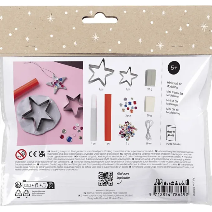 Weihnachtstüte - Sterne aus Ton