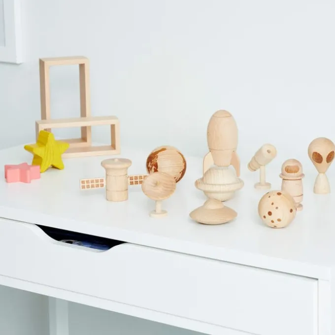 Weltraumabenteuer - Holzfiguren 10 Stk.