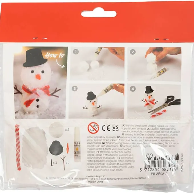 Wichtelspaß basteln - Schneemann