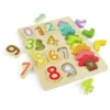 Zahlen & Farben - Holzpuzzle m. 20 Teilen