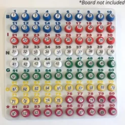 Zahlenlotto Zubehör - Kugeln mit Zahlen, 90 Stk.