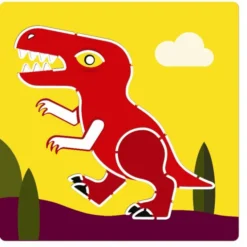 Zeichenschablonen – Dinosaurier, 5 Stk.